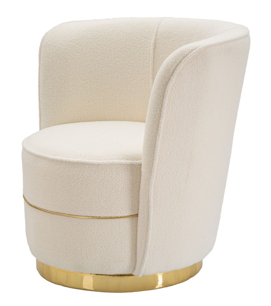 Fotel, fehér arany - sublime - butopêa